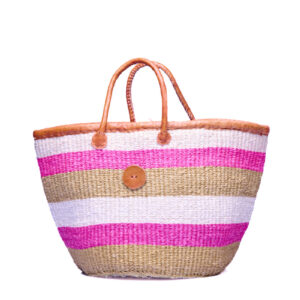 Wunderschöni natur pink Weiss Tasche