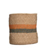 grosser natur orange schwarzer Planter
