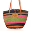 Schwarz-orange Handtasche