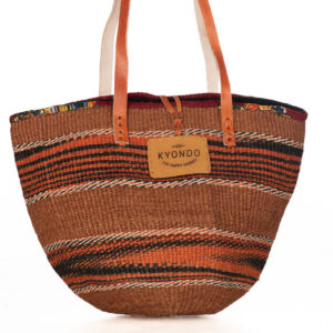 Handtasche in Orange Schwarz