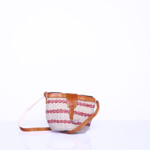 Kleine Handtasche pink und weiss