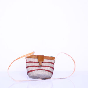 kleine Handtasche Schwarz-Rot