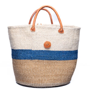 Weiss blau natur Kyondo Tasche