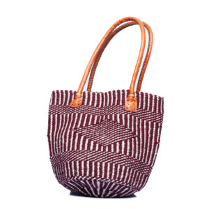 Weinrot weisse tribal Tasche