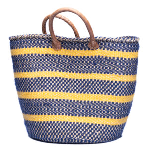 blau gelbe Tribal Tasche