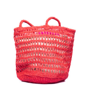 rote transparente Tasche