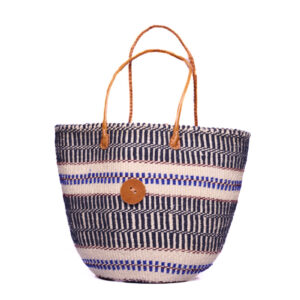Weiss blau schwarze Tasche