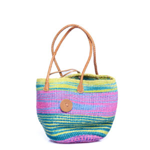 gelb pinke Handtasche