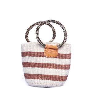 Kleine Handtasche mit Perlengriffe
