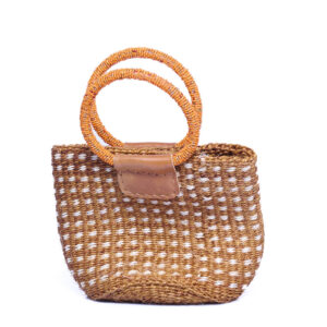 Kleine Handtasche mit Perlengriffe