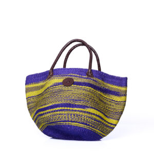 Violett gelbe Handtasche