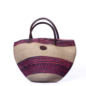 Rot schwarz natur Handtasche