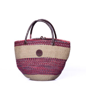 Rot natur Handtasche