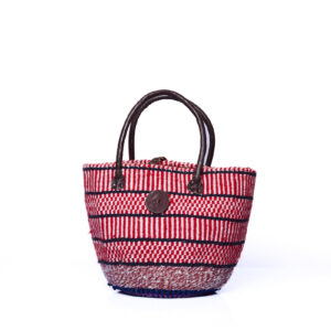 schwarz rote Handtasche