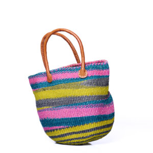 Pink gelb grüne Handtasche